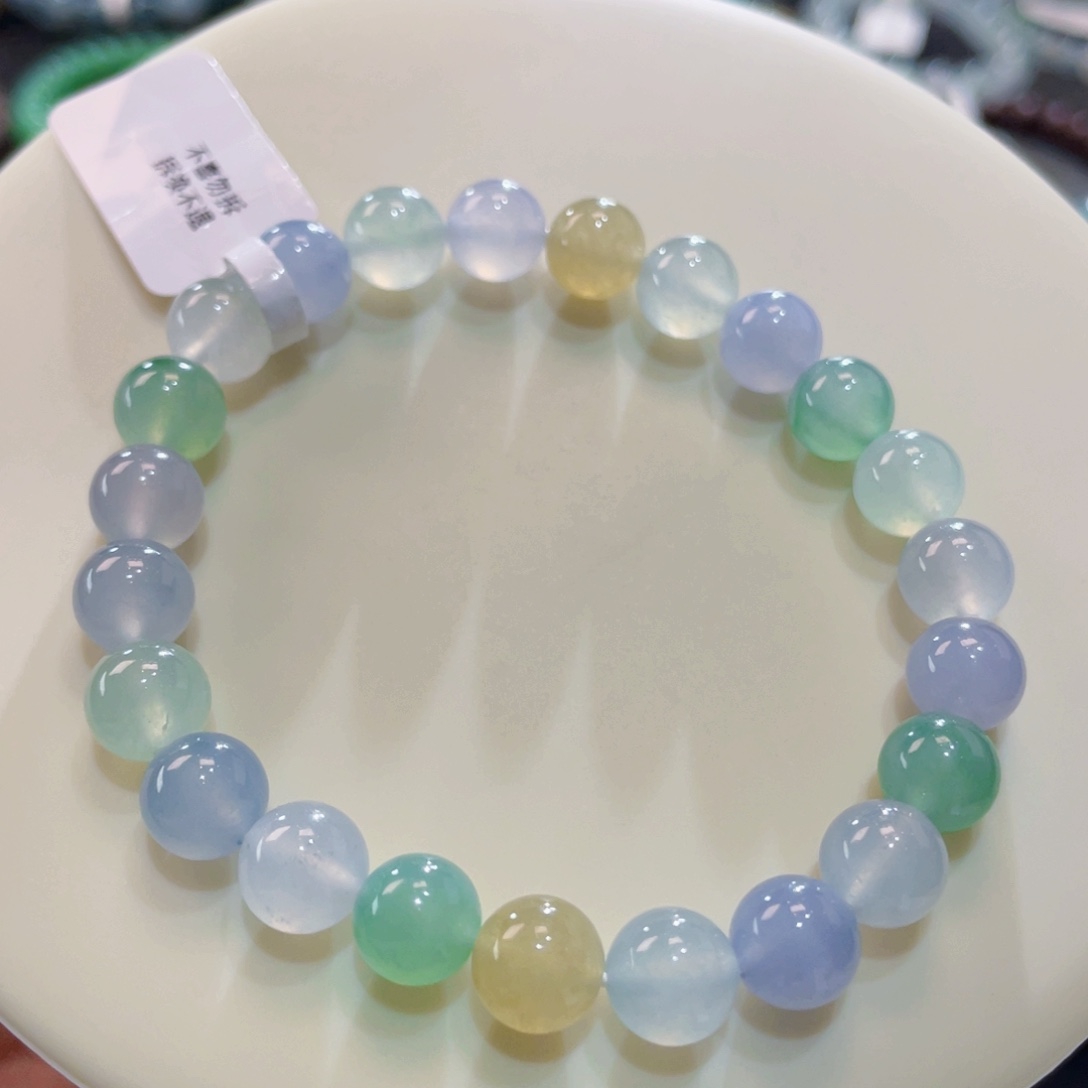 未镶嵌手链翡翠马卡龙卡8.2