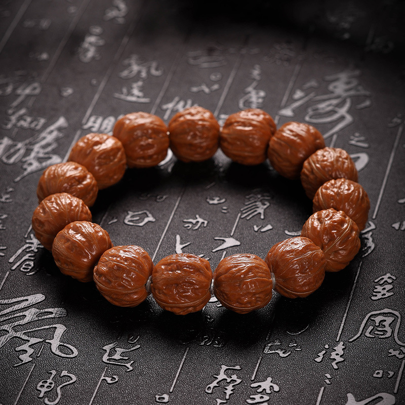 圆玉蟾【俊生24-25mm】核桃手串