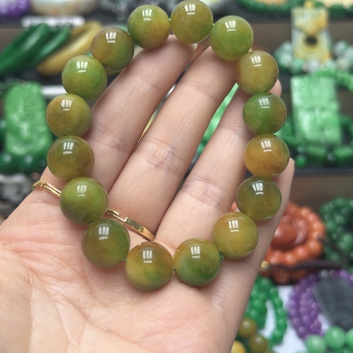 铭***杰翡翠未镶嵌颈饰手串39