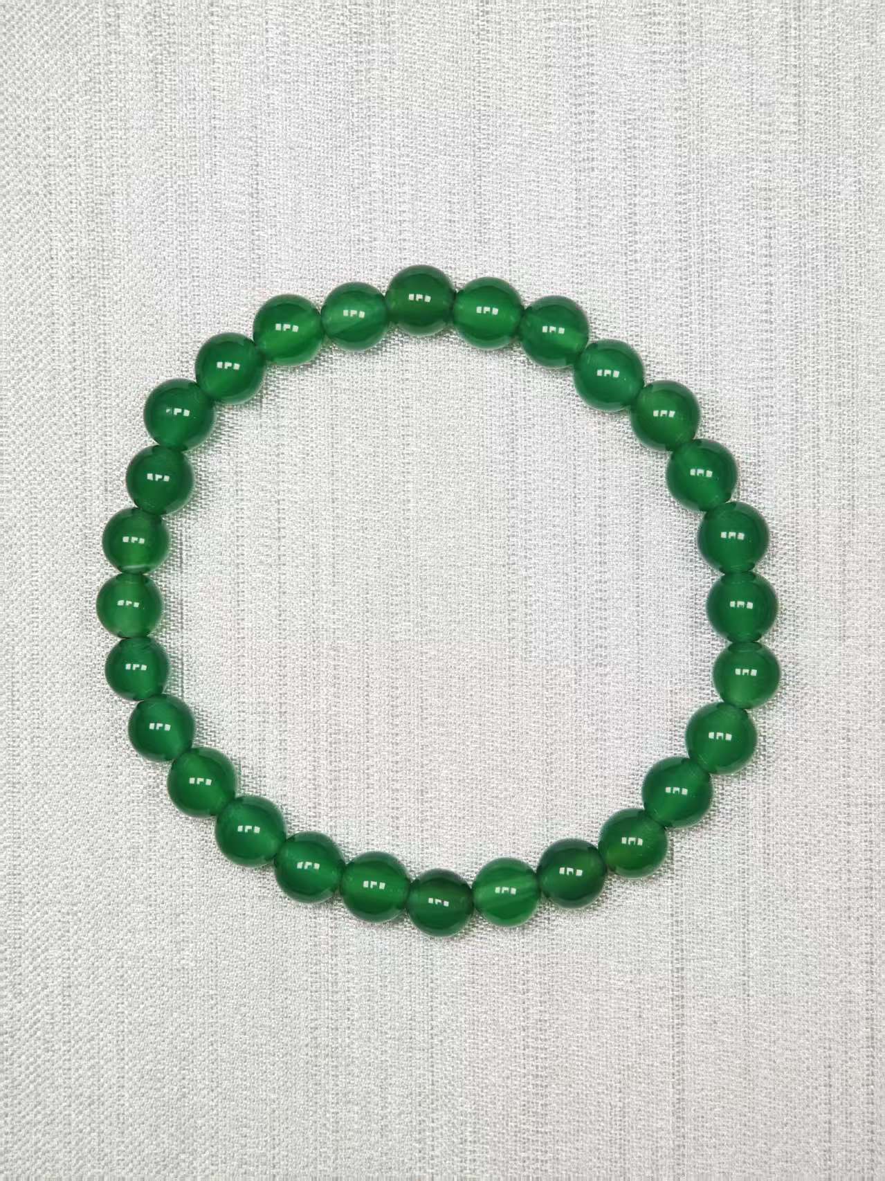 高品质甄选6mm绿珠子手串