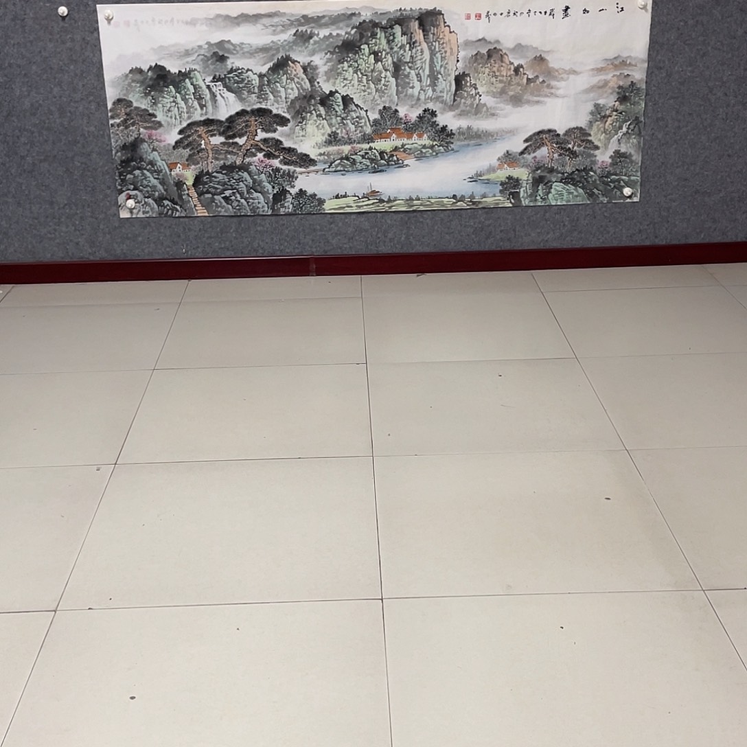 洋***箱国画小六尺画芯 捡漏