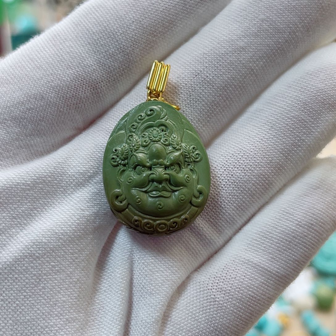 绿松石珠宝奇石18K金镶嵌