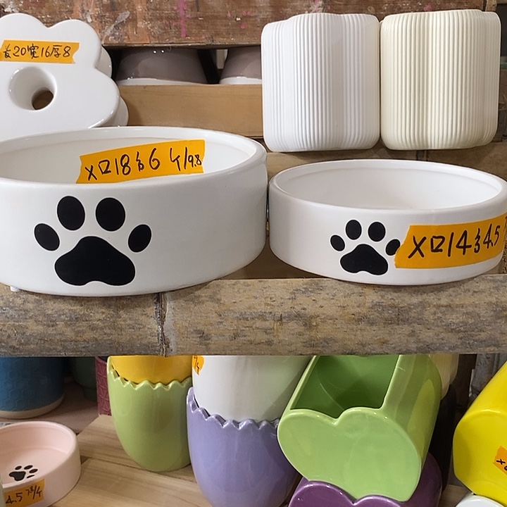 陶盆有孔 瑕疵针孔漏釉介意勿拍 口高