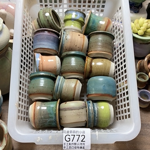 紫砂花盆772微瑕品口径3到4左右