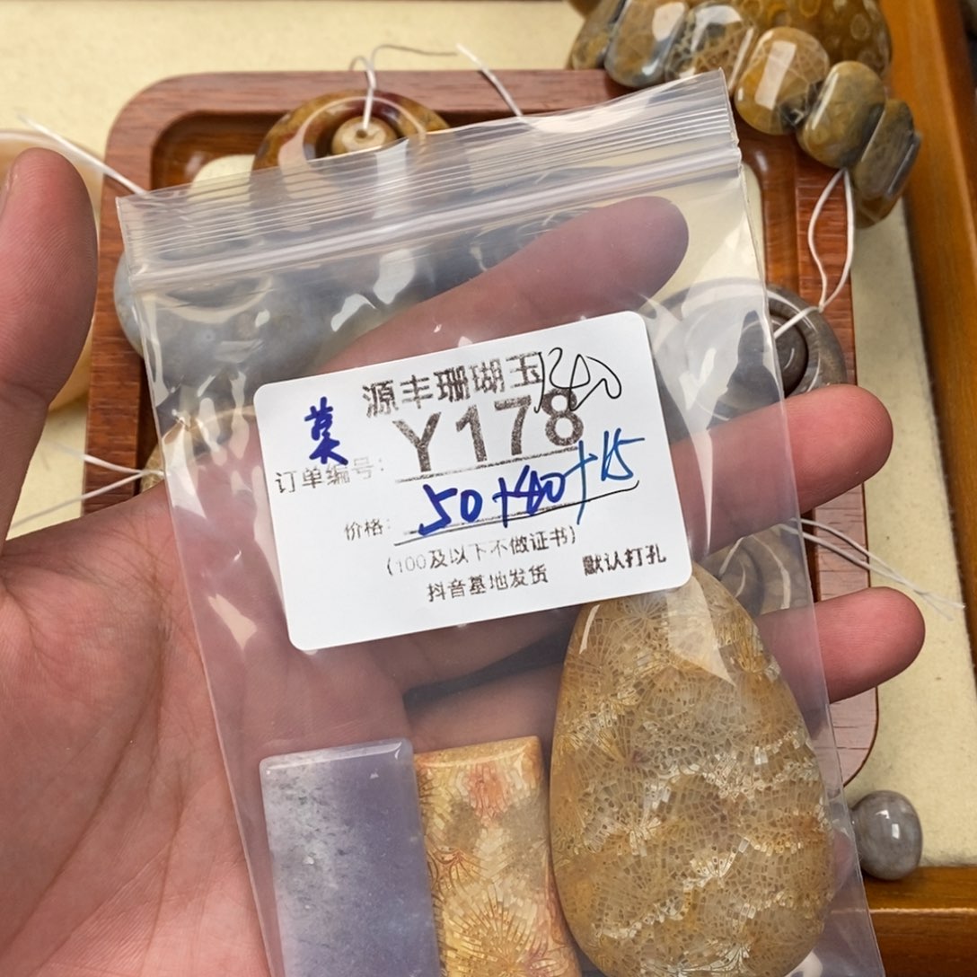 硅化玉颈饰未镶嵌君*愁