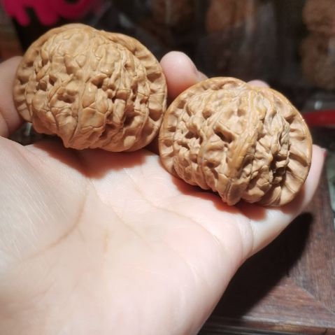猴头核桃吊坠4*448白狮子