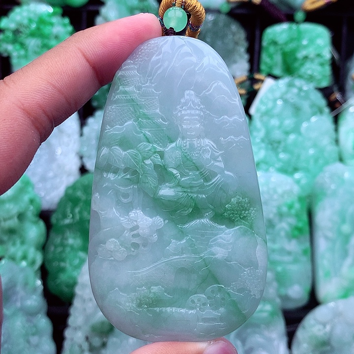 翡翠未镶嵌吊坠(不含链)