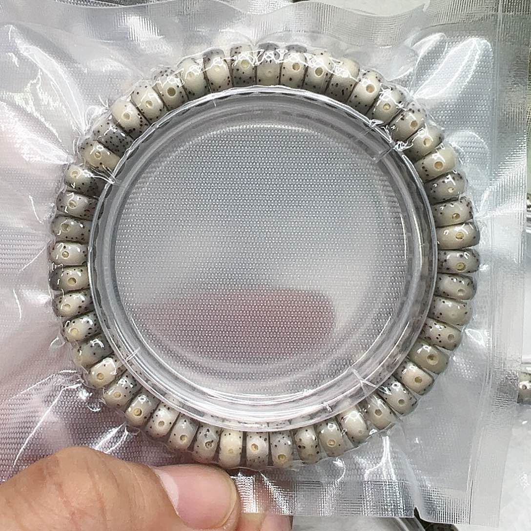 星月菩提手串93殿堂卡姿兰超大眼睛石玉星月菩提单圈9片片