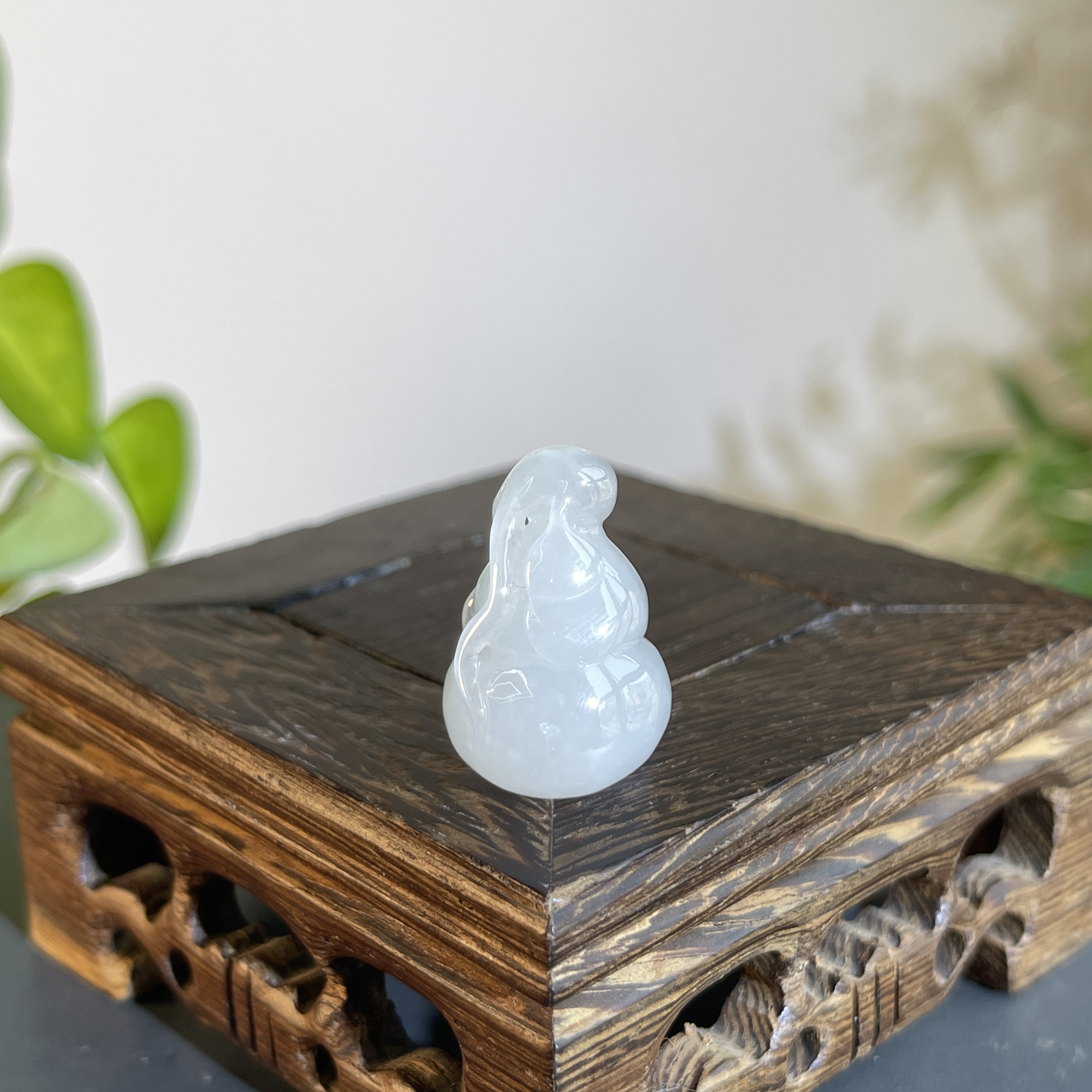 JXB15-42  天然缅甸A货翡翠 葫芦