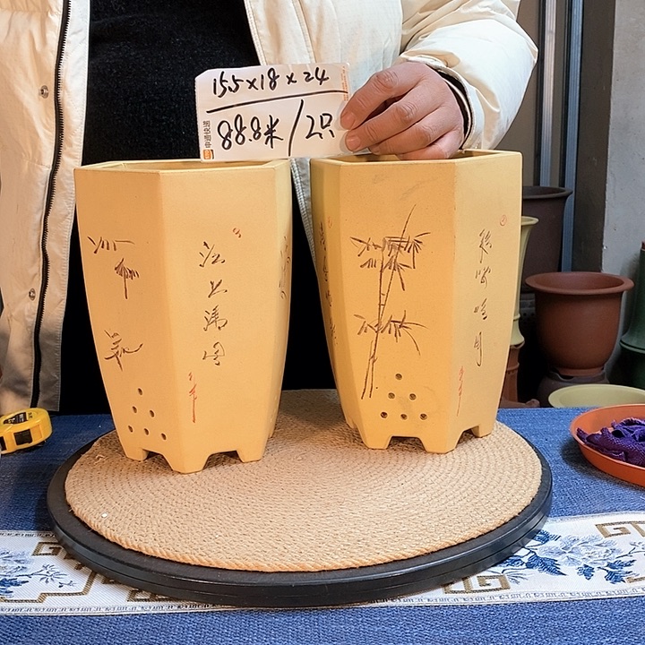 紫砂花盆紫砂花盆