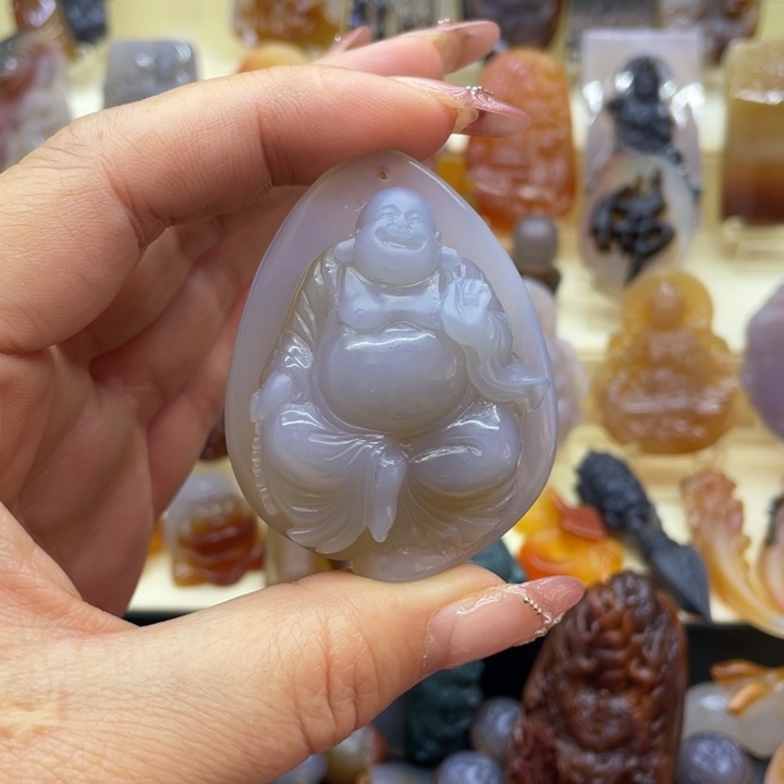 玛瑙/玉髓吊坠(赠链)未镶嵌巳*吊坠