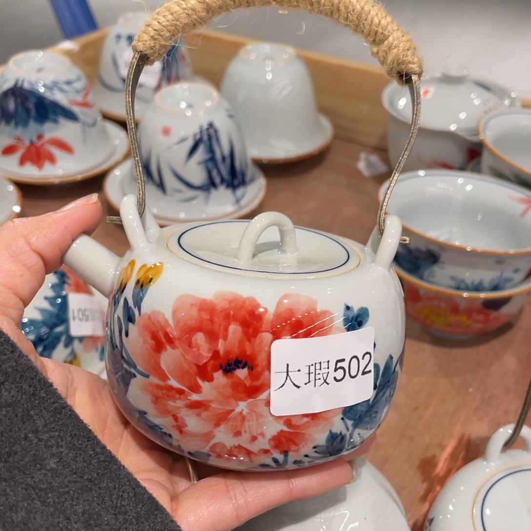 有瑕釉下彩纯手绘