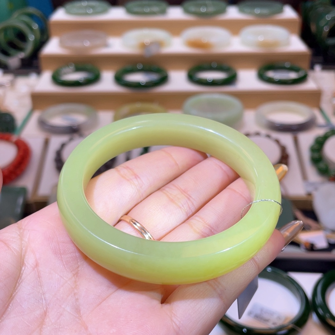 和田玉收藏级黄口手镯58、59未镶嵌