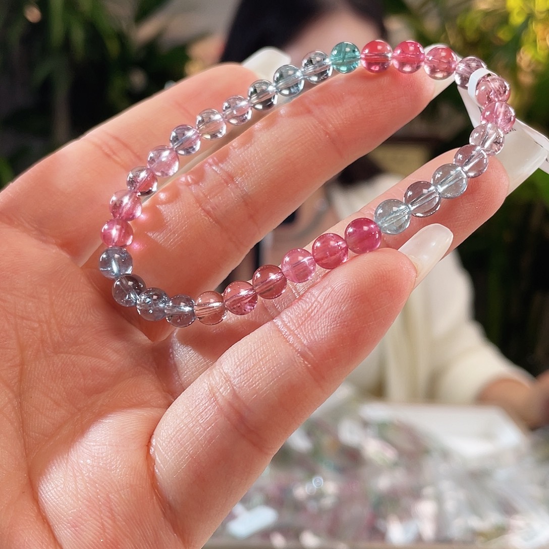 碧玺未镶嵌手链5.5mm