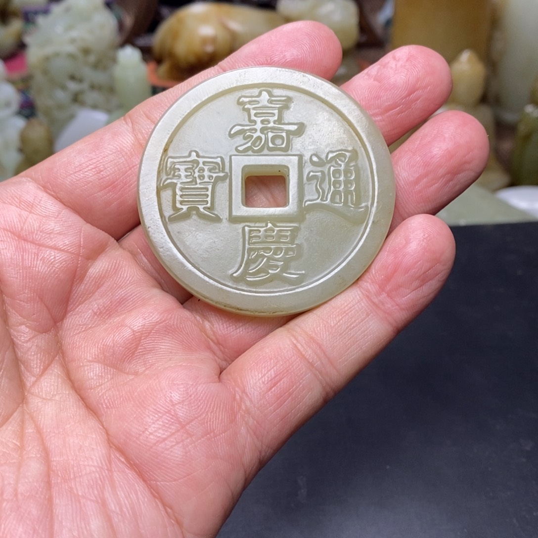 和田玉挂件未镶嵌华****机