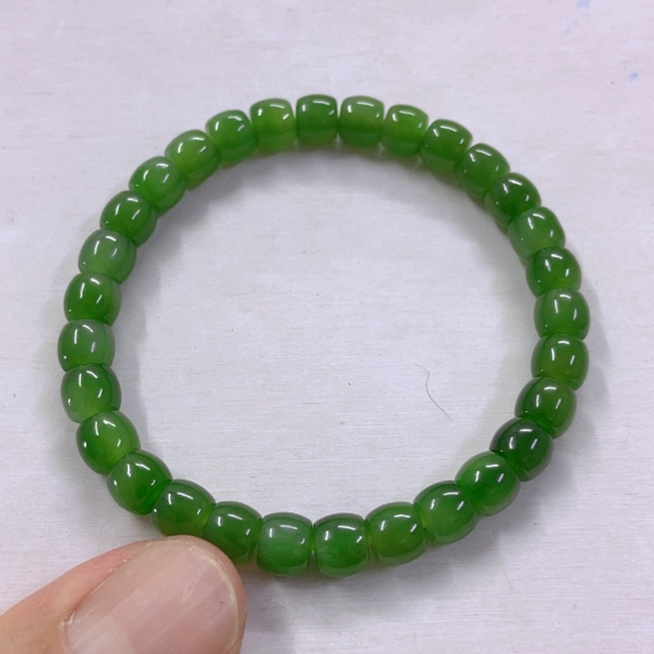 【闪购商品】和田玉（碧玉）手串未镶嵌11