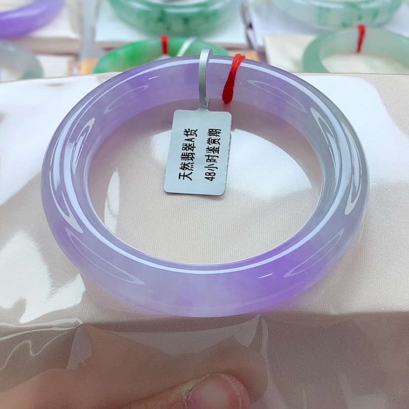 【闪购商品】翡翠手镯（圆镯）未镶嵌冰紫完美强推A