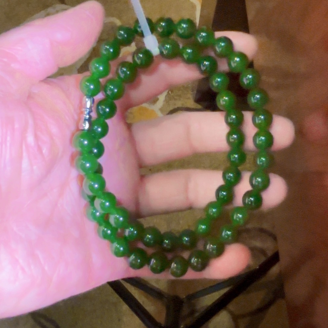 和田玉（碧玉）项链未镶嵌我****活