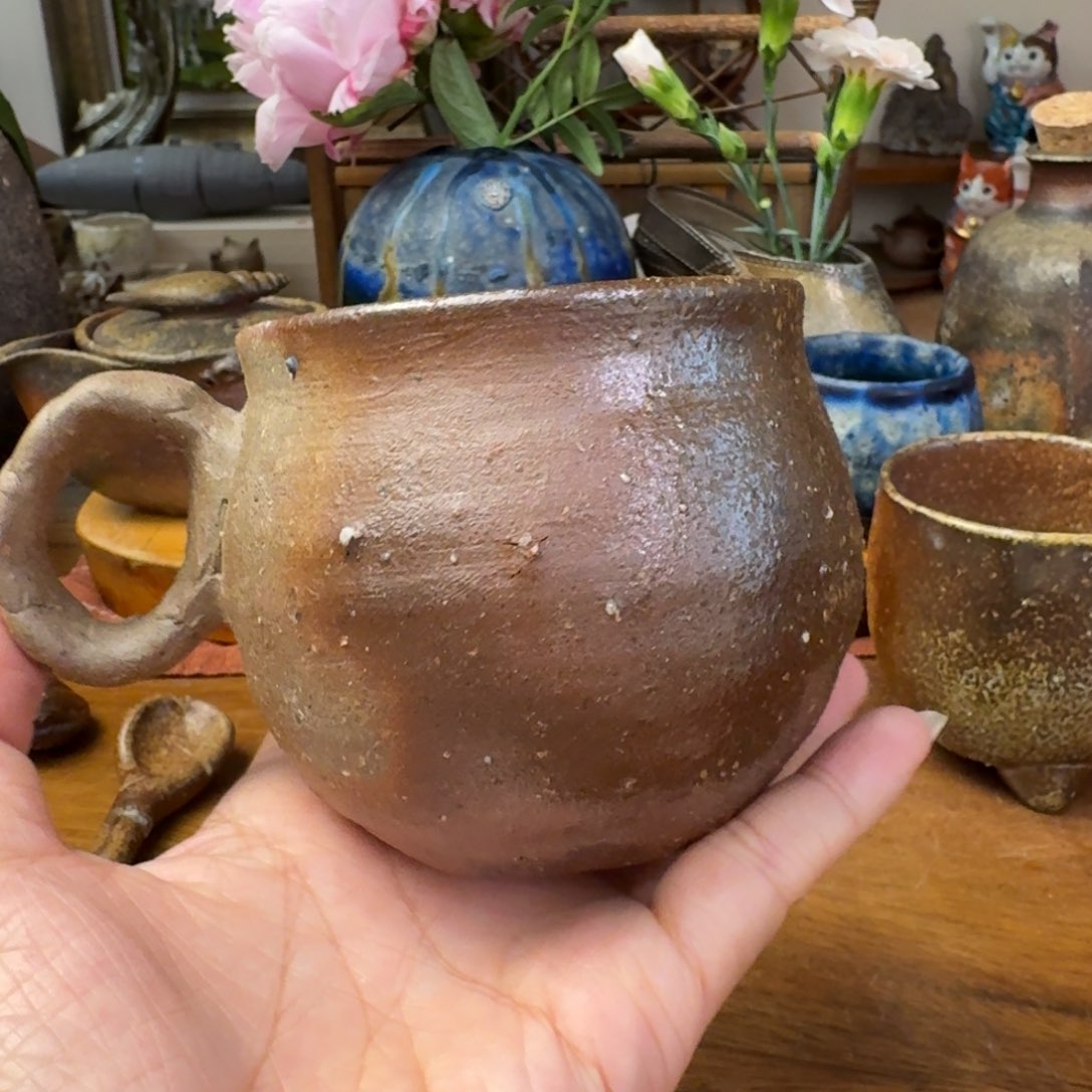 末石泰节备前烧典藏大肚子马克杯福利一口价