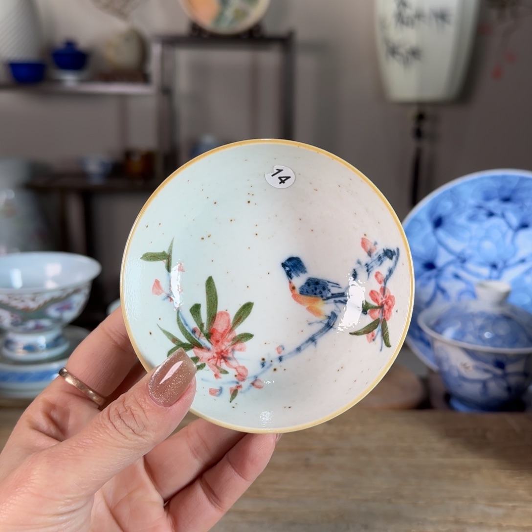 杯景德镇陶瓷柴烧多人