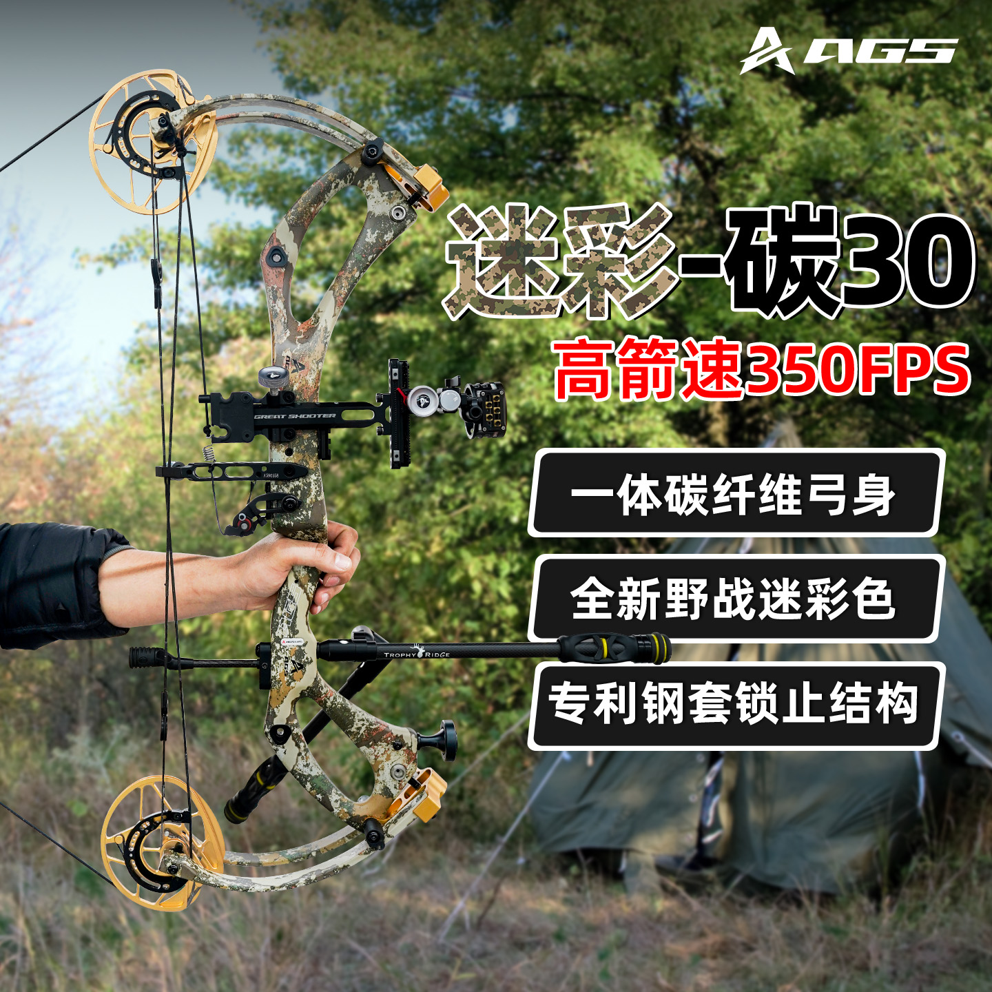 【年终狂欢季】碳30复合弓比赛用品赛事专用高精度合法体育器械