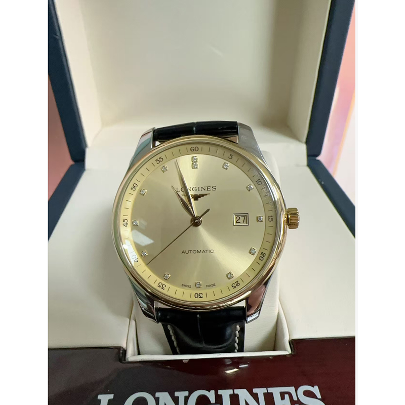 99新 Longines/浪琴 L2.893.5.37.7/名匠893间金原镶钻/表42后配