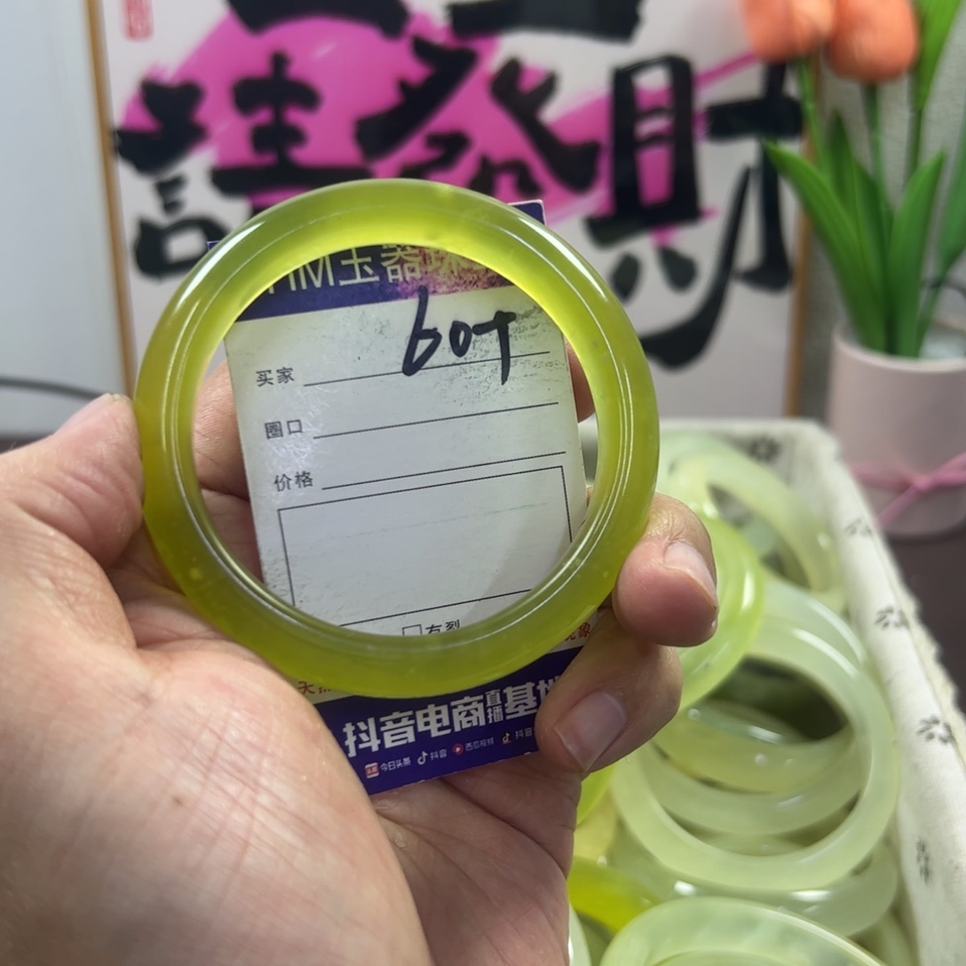 蛇纹石玉手镯未镶嵌644