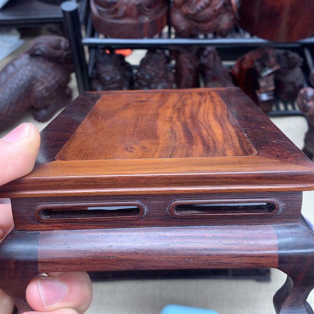 藤类大红酸枝长21开窗款