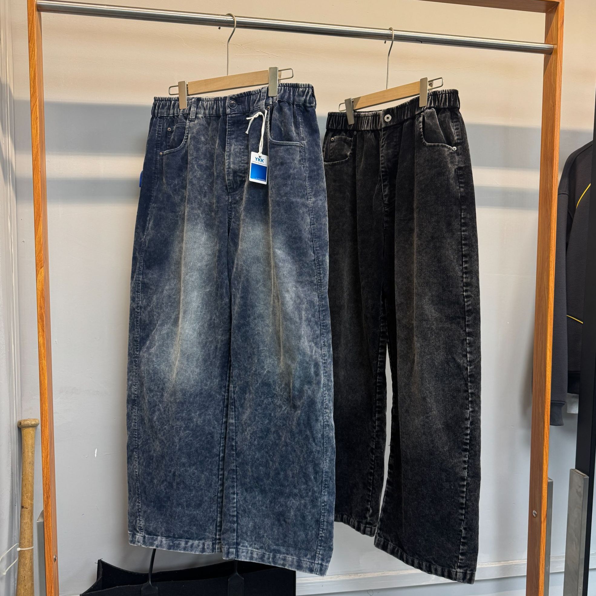 SC 这就叫纯正炒色灯芯绒法工弯刀裤 YKK正品铜撞钉纯棉11坑长裤