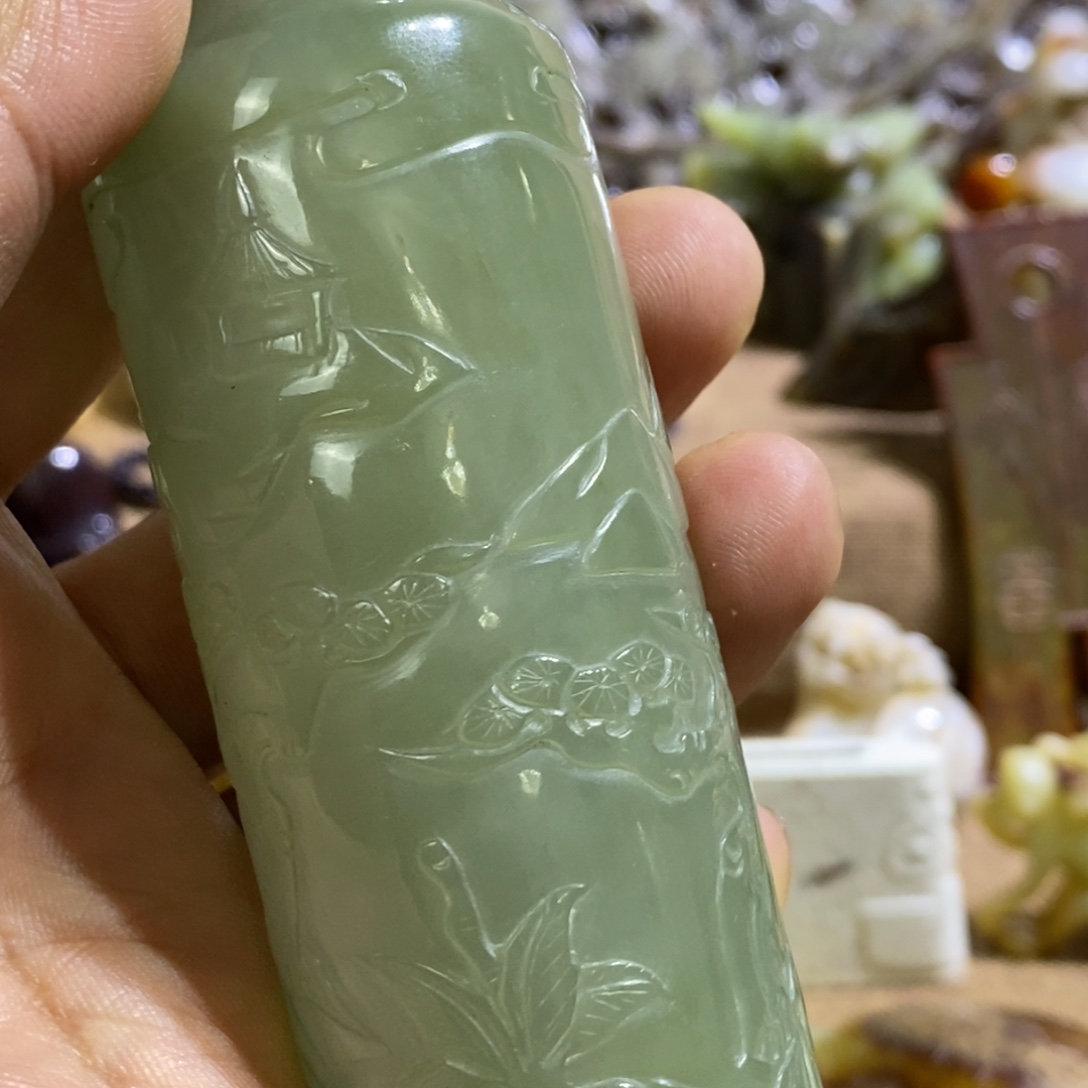 用***9和田玉（糖玉）未镶嵌挂件