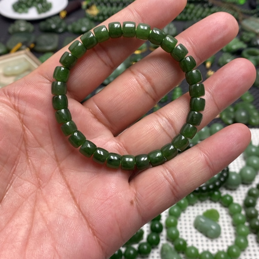 【闪购商品】和田玉（碧玉）手链未镶嵌