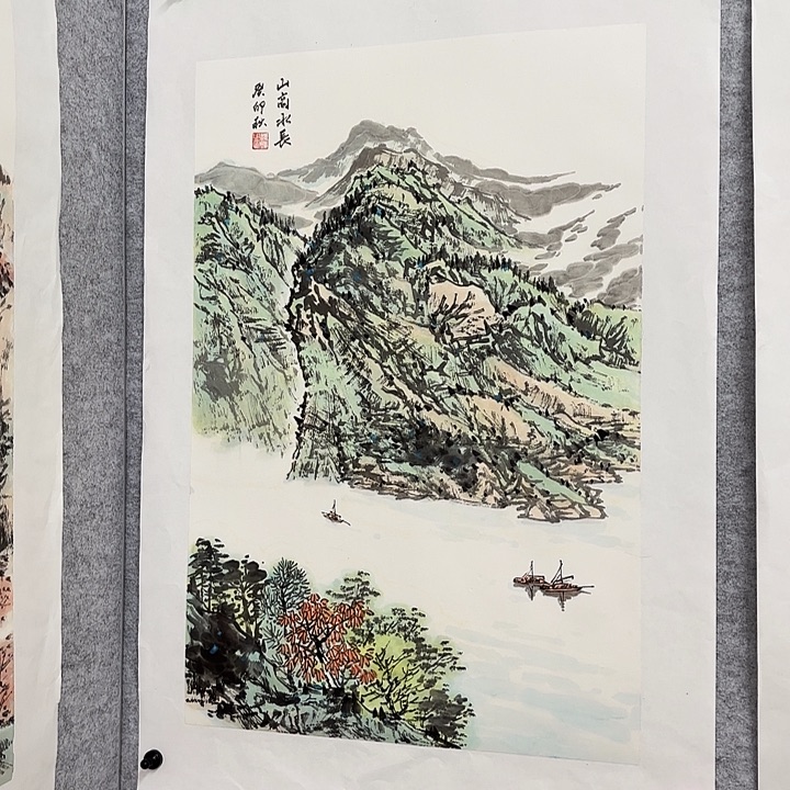 国画花鸟等多种鸟三开