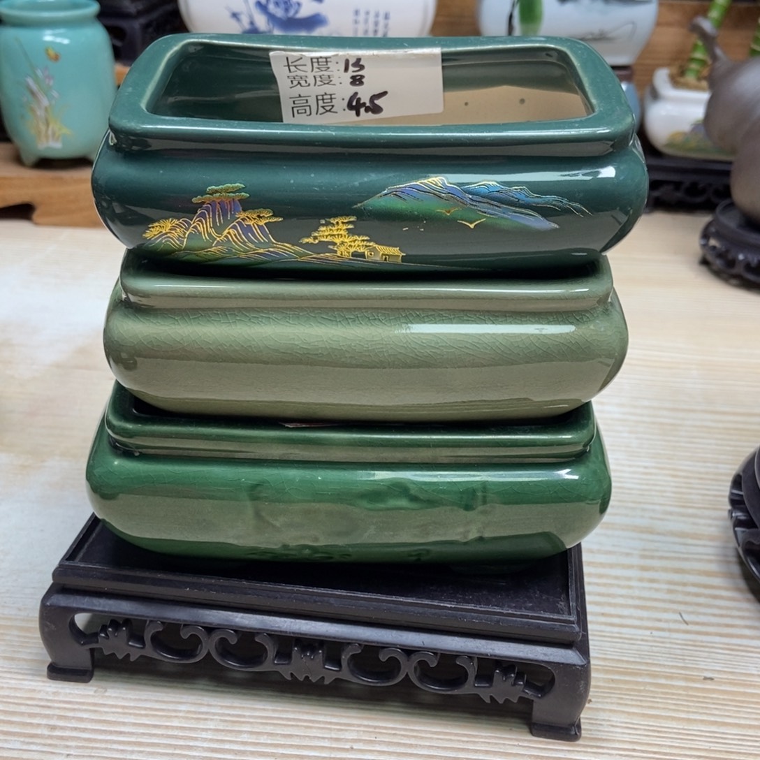 瓷片陶瓷花盆陶瓷艺术