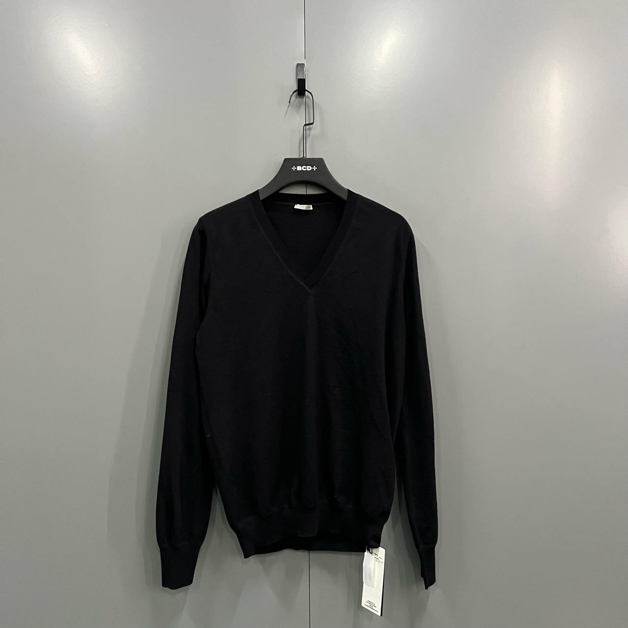 95新 BOTTEGA VENETA/葆蝶家 （bb）209 黑色针织衫 50码/bc011104