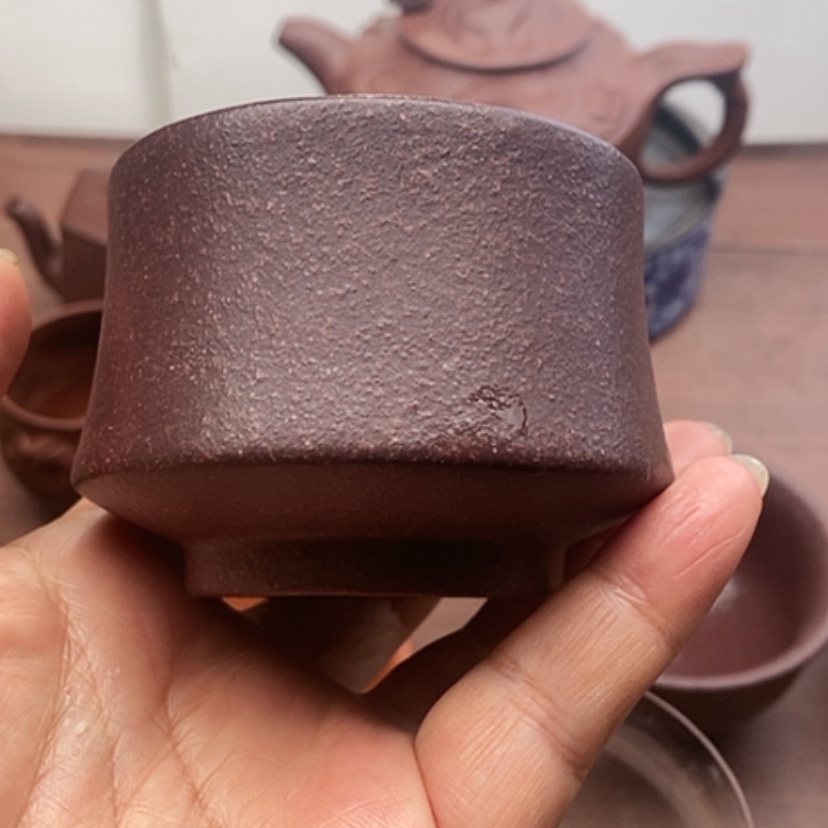 【闪购商品】茶杯紫砂嘎*脆压手杯