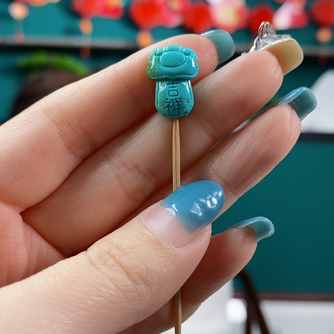 绿松石珠宝奇石未镶嵌