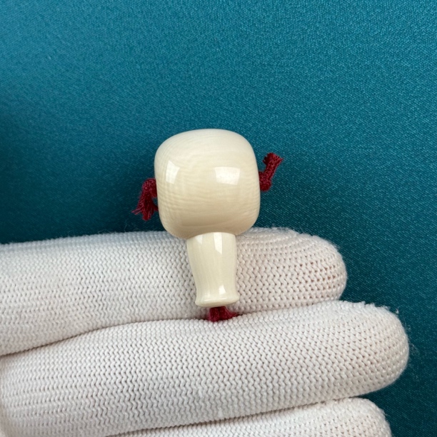 D47-51天然猛犸牙【微牙线】藏式分体三通17.4*30.6mm支持复检