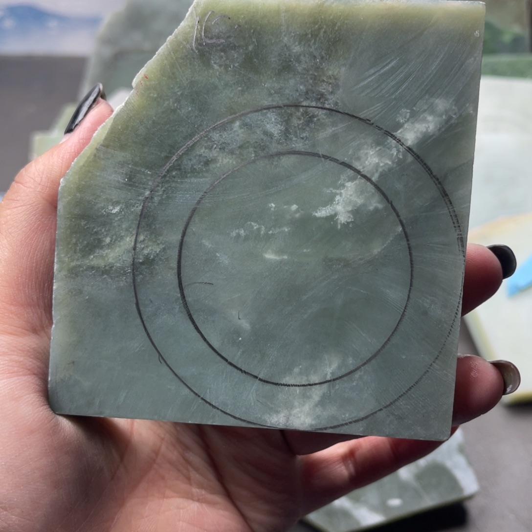 点***生和田玉未镶嵌手镯定制手镯