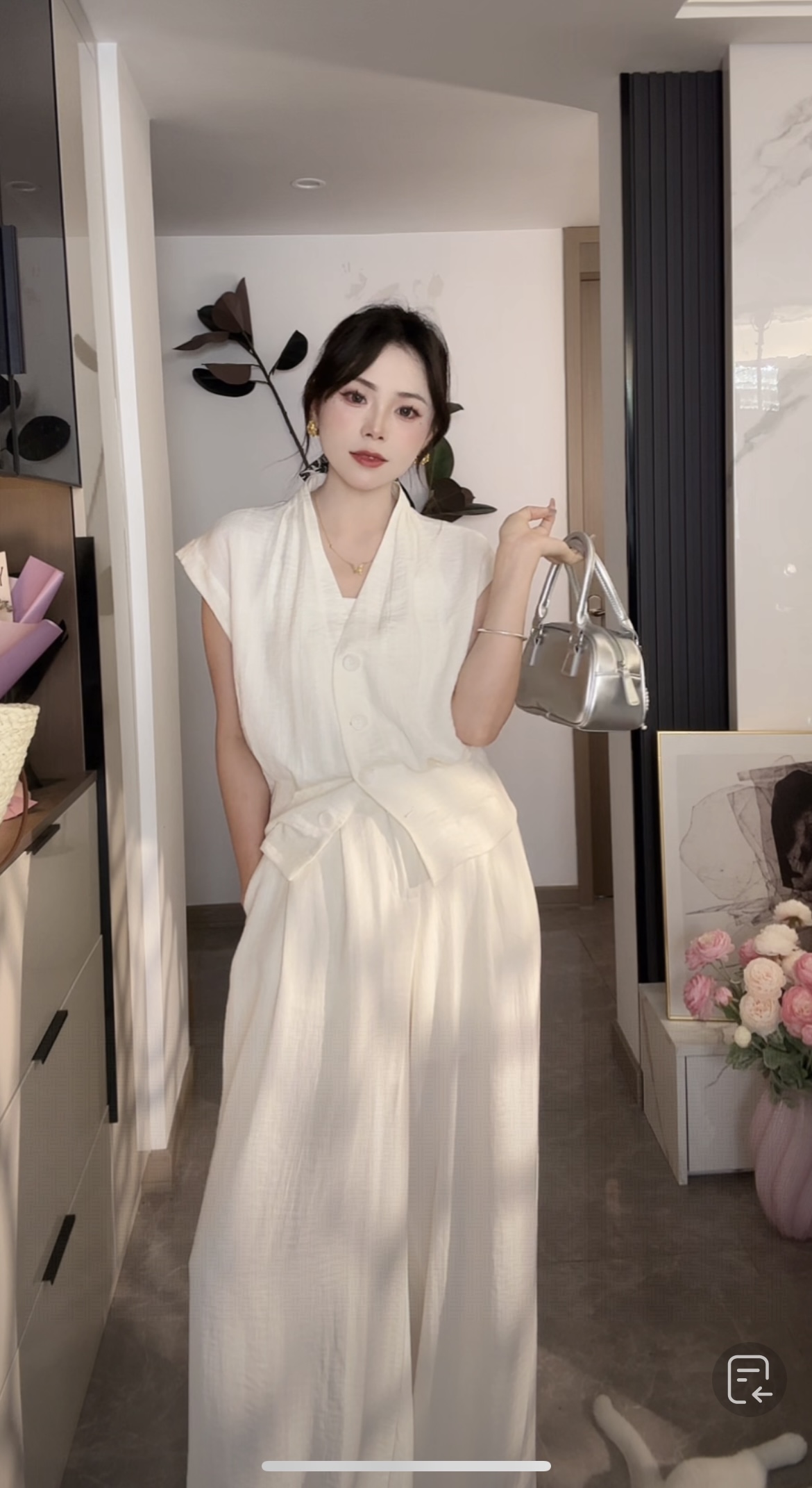 上衣+裤子优雅休闲高级感通勤女装