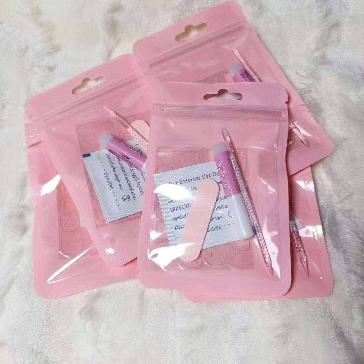 【补邮链接】两单包邮，一单自觉补邮费，纯手工穿戴甲，默认微瑕