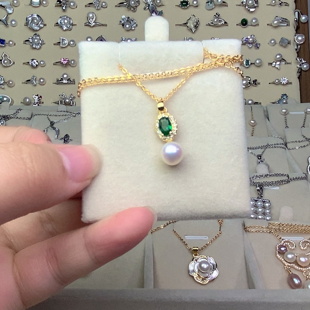 耳饰淡水珍珠银S925镶嵌