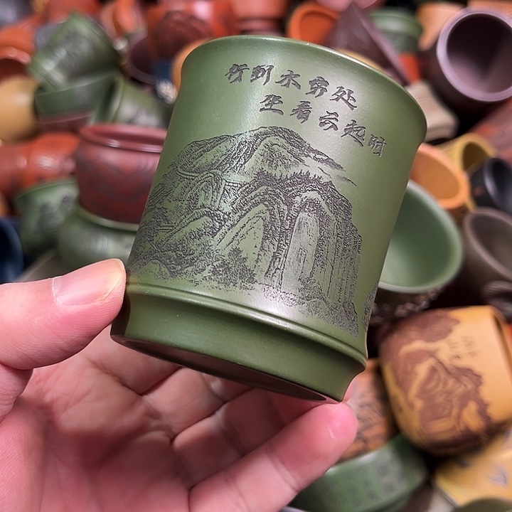 紫砂茶杯全手工紫砂主人杯