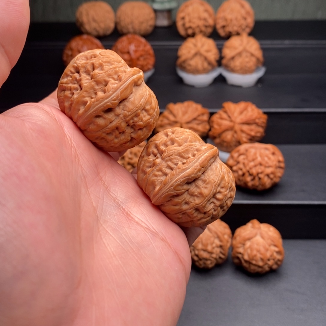 把件文玩核桃40平谷元宝