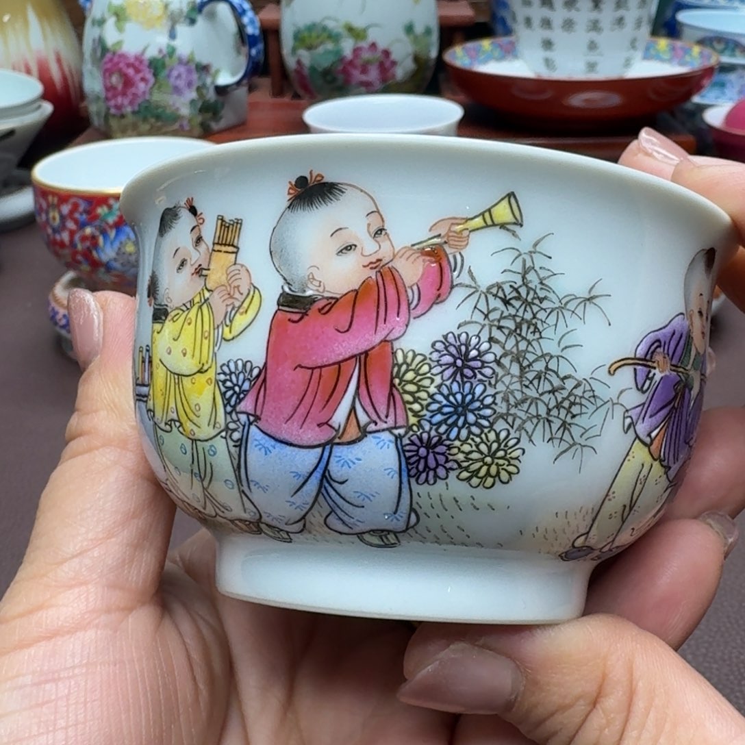 瓷片景德镇仿古手工制作精品展示