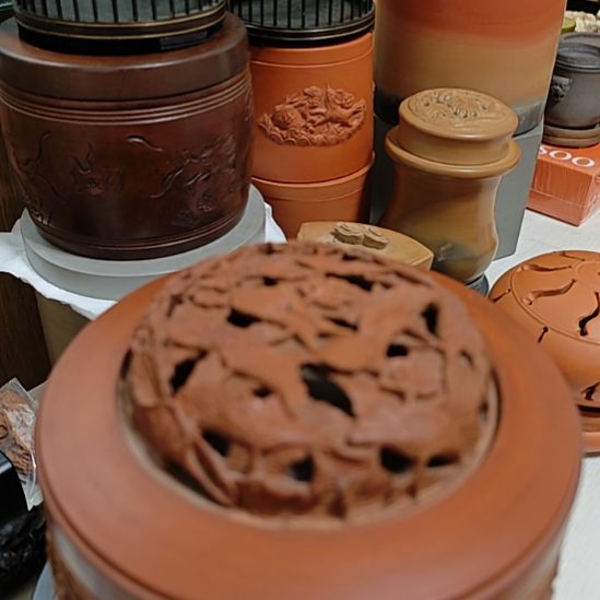 夏日荷花鸣虫蛐蛐罐