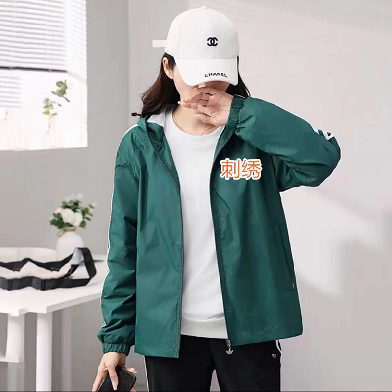 春秋连帽风衣男女同款户外运动休闲速干外套