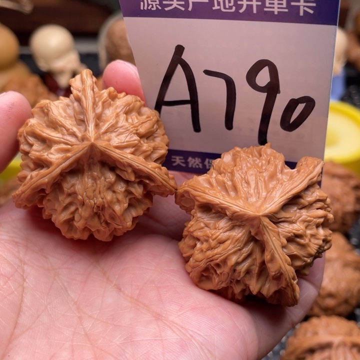 桃核把件盘山三棱40