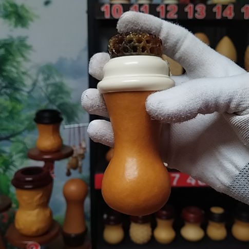 旺***羽本长葫芦密胺螺丝口盖树脂蒙心送食勾