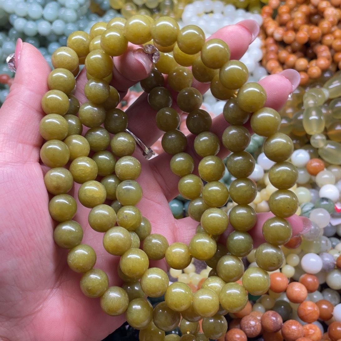 蛇纹石玉未镶嵌手串