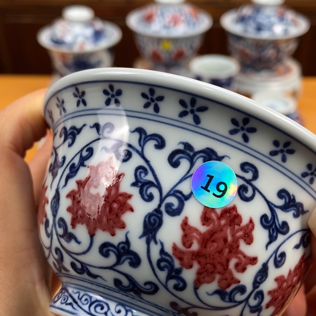 手绘现代茶具非古董